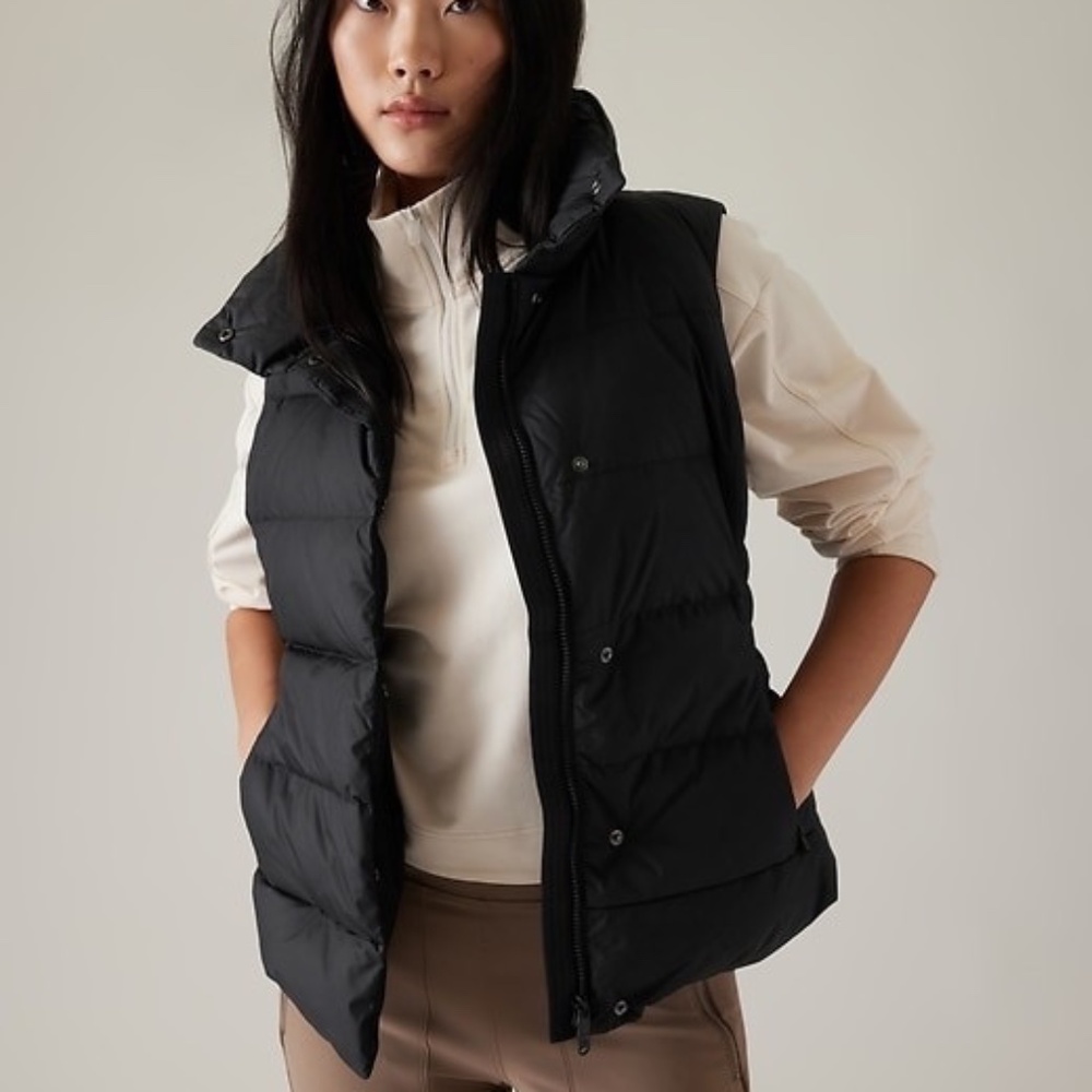 Athleta Black Downtown Vest 1X